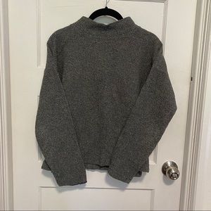 Madewell Mockneck Grey Sweater